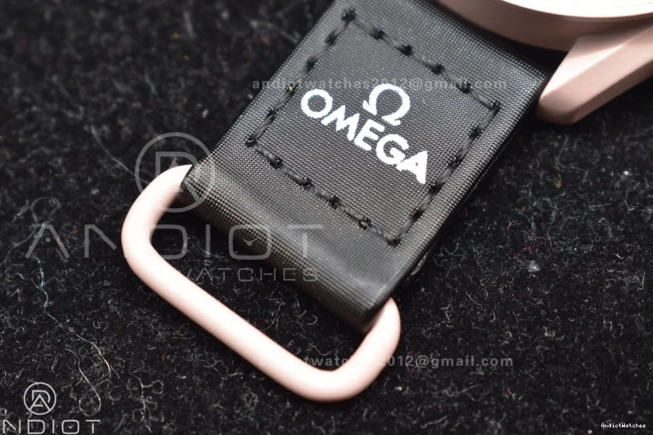 Moonwatch Bioceramic on Quartz Omega to x Mission Nylon 1176 FashionForward Strap Jupiter Swatch 0725